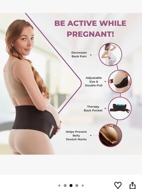 Amazon Maternity Support Belly Band - Black